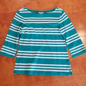 Boat neck 3/4 sleeve top